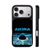 Akira blue nuclear explosion crater art iPhone 17 Pro Max Black Case