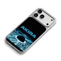Akira blue nuclear explosion crater art iPhone 17 Pro Max Electroplated Silver Case2