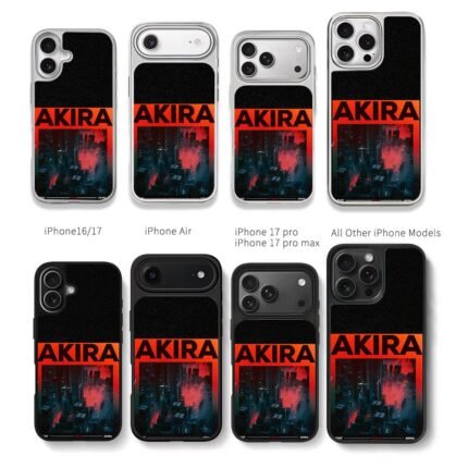 AKIRA cyberpunk city art Chris Brown Phone Case Black Electroplated Silver For Iphone 11 To 17