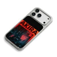 AKIRA cyberpunk city art iPhone 17 Pro Max Electroplated Silver Case2