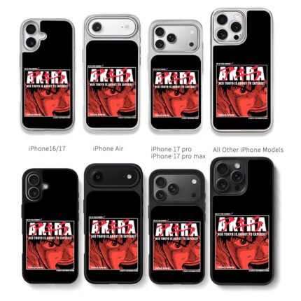 Akira Shotaro Kaneda anime art Chris Brown Phone Case Black Electroplated Silver For Iphone 11 To 17