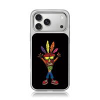 Aku Aku from Crash Bandicoot iPhone 17 Pro Max Electroplated Silver Case1