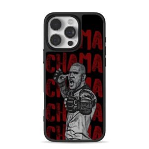 Alex Pereira Chama UFC art iPhone 16 Pro Max Black Case