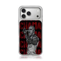 Alex Pereira Chama UFC art iPhone 17 Pro Max Electroplated Silver Case1