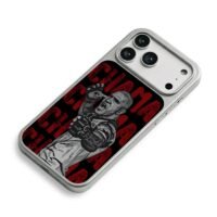 Alex Pereira Chama UFC art iPhone 17 Pro Max Electroplated Silver Case2