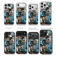 Alex Zverev tennis collage Chris Brown Phone Case Black Electroplated Silver For Iphone 11 To 17