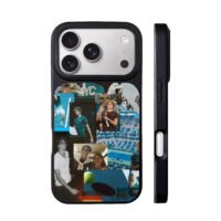 Alex Zverev tennis collage iPhone 17 Pro Max Black Case