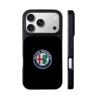 Alfa Romeo car logo iPhone 17 Pro Max Black Case