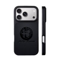 Alfa Romeo logo and script branded text iPhone 17 Pro Max Black Case