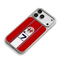 Alfa Romeo Sauber F1 Kimi 7 iPhone 17 Pro Max Electroplated Silver Case2