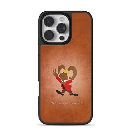 Alice in Wonderland March Hare tea iPhone 16 Pro Max Black Case