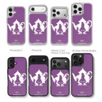 Alice in Wonderland teapot art Chris Brown Phone Case Black Electroplated Silver For Iphone 11 To 17