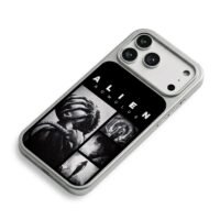 Alien Romulus xenomorph art iPhone 17 Pro Max Electroplated Silver Case2