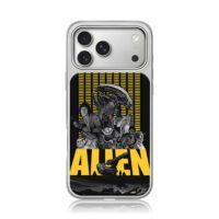 Alien xenomorph movie crew art iPhone 17 Pro Max Electroplated Silver Case1