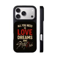 All you need is love dreams and Stray Kids iPhone 17 Pro Max Black Case
