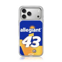 Allegiant 43 NASCAR Chevy race iPhone 17 Pro Max Electroplated Silver Case1