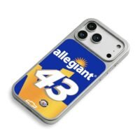 Allegiant 43 NASCAR Chevy race iPhone 17 Pro Max Electroplated Silver Case2