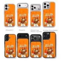 Allen the Alien cartoon orange Chris Brown Phone Case Black Electroplated Silver For Iphone 11 To 17
