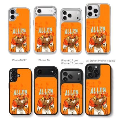 Allen the Alien cartoon orange Chris Brown Phone Case Black Electroplated Silver For Iphone 11 To 17