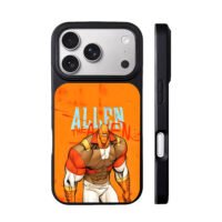 Allen the Alien cartoon orange iPhone 17 Pro Max Black Case