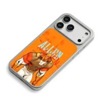 Allen the Alien cartoon orange iPhone 17 Pro Max Electroplated Silver Case2