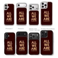 AllWeAreIsEverythingThatsRight Chris Brown Phone Case Black Electroplated Silver For Iphone 11 To 17