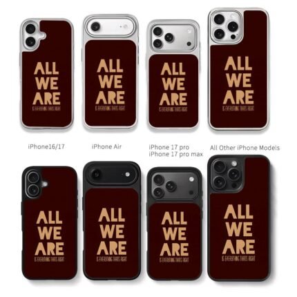 AllWeAreIsEverythingThatsRight Chris Brown Phone Case Black Electroplated Silver For Iphone 11 To 17