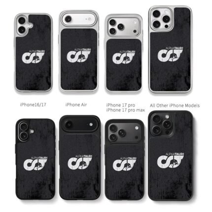 AlphaTauri F1 bull logo black Chris Brown Phone Case Black Electroplated Silver For Iphone 11 To 17