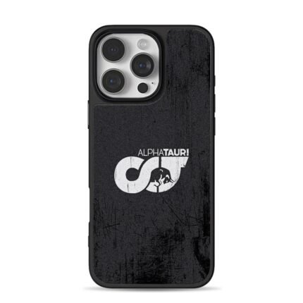 AlphaTauri F1 bull logo black iPhone 16 Pro Max Black Case