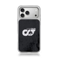 AlphaTauri F1 bull logo black iPhone 17 Pro Max Electroplated Silver Case1