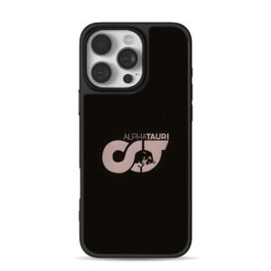 AlphaTauri F1 logo with bull iPhone 16 Pro Max Black Case
