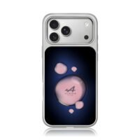 Alpine F1 Team pink bubble design iPhone 17 Pro Max Electroplated Silver Case1