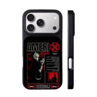 Ameri rapper red black graphic iPhone 17 Pro Max Black Case