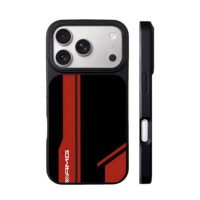 AMG black red racing stripes iPhone 17 Pro Max Black Case