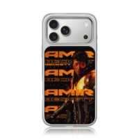 Amir Beckett cyber orange man iPhone 17 Pro Max Electroplated Silver Case1