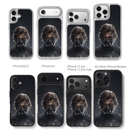 Anakin Darth Vader burnt mask Chris Brown Phone Case Black Electroplated Silver For Iphone 11 To 17