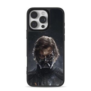 Anakin Darth Vader burnt mask iPhone 16 Pro Max Black Case
