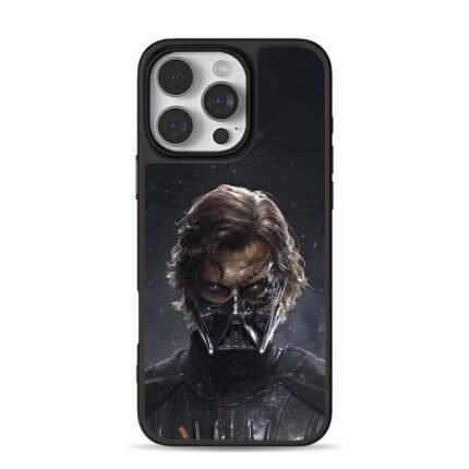 Anakin Darth Vader burnt mask iPhone 16 Pro Max Black Case