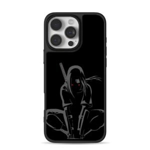 Anbu Itachi Uchiha with katana iPhone 16 Pro Max Black Case