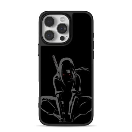 Anbu Itachi Uchiha with katana iPhone 16 Pro Max Black Case