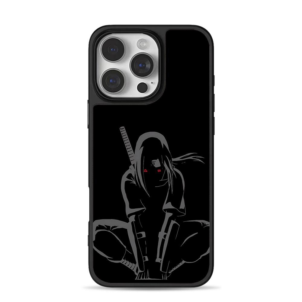 Anbu Itachi Uchiha with katana iPhone 16 Pro Max Black Case Anbu Itachi Uchiha with katana iPhone 16 Pro Max Black Case