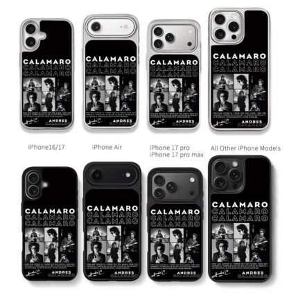 Andres Calamaro photo collage Chris Brown Phone Case Black Electroplated Silver For Iphone 11 To 17