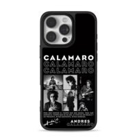 Andres Calamaro photo collage iPhone 16 Pro Max Black Case