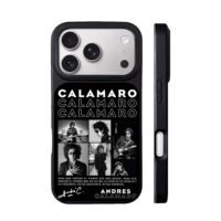 Andres Calamaro photo collage iPhone 17 Pro Max Black Case