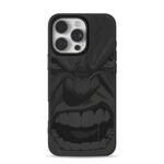 Angry Monochrome Marvel Hulk iPhone 16 Pro Max Black Case