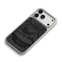 Angry Monochrome Marvel Hulk iPhone 17 Pro Max Electroplated Silver Case2