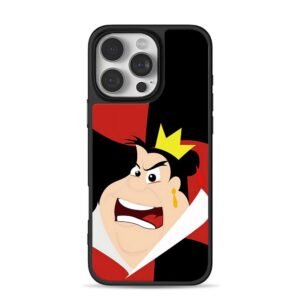Angry Queen of Hearts Disney iPhone 16 Pro Max Black Case