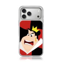 Angry Queen of Hearts Disney iPhone 17 Pro Max Electroplated Silver Case1