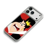 Angry Queen of Hearts Disney iPhone 17 Pro Max Electroplated Silver Case2