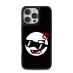 Angry sunglasses drooling meme iPhone 16 Pro Max Black Case